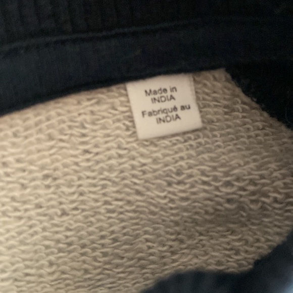 Knowledge Cotton Apparel Navy Blue Pullover 100% Cotton Sweater Size Medium - Picture 5 of 6